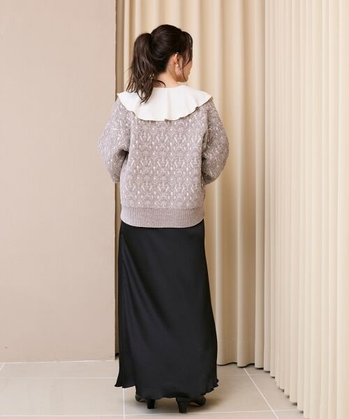 le.coeur blanc / ルクールブラン ロング・マキシ丈スカート | 《手洗い可能》マットサテンナロースカート | 詳細14