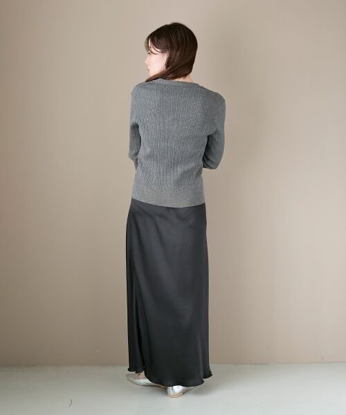 le.coeur blanc / ルクールブラン ロング・マキシ丈スカート | 《手洗い可能》マットサテンナロースカート | 詳細21