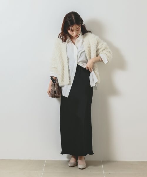 le.coeur blanc / ルクールブラン ロング・マキシ丈スカート | 《手洗い可能》マットサテンナロースカート | 詳細28