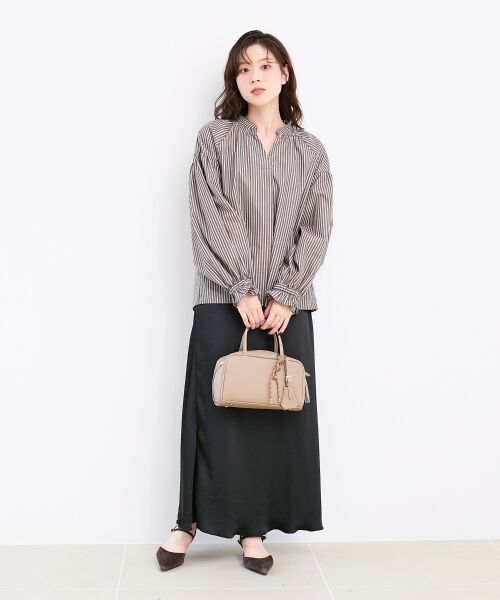 le.coeur blanc / ルクールブラン ロング・マキシ丈スカート | 《手洗い可能》マットサテンナロースカート | 詳細29