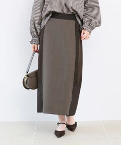 le.coeur blanc / ルクールブラン ロング・マキシ丈スカート | ボンディングバイヤス切替スカート