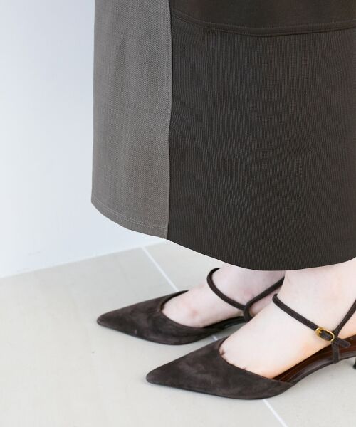 le.coeur blanc / ルクールブラン ロング・マキシ丈スカート | ボンディングバイヤス切替スカート | 詳細10