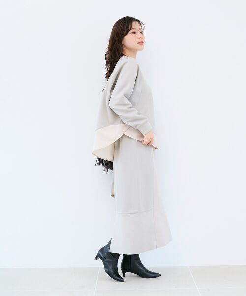 le.coeur blanc / ルクールブラン ロング・マキシ丈スカート | ボンディングバイヤス切替スカート | 詳細16