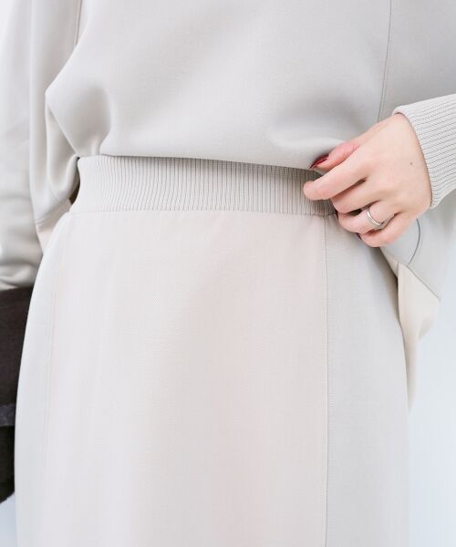 le.coeur blanc / ルクールブラン ロング・マキシ丈スカート | ボンディングバイヤス切替スカート | 詳細22