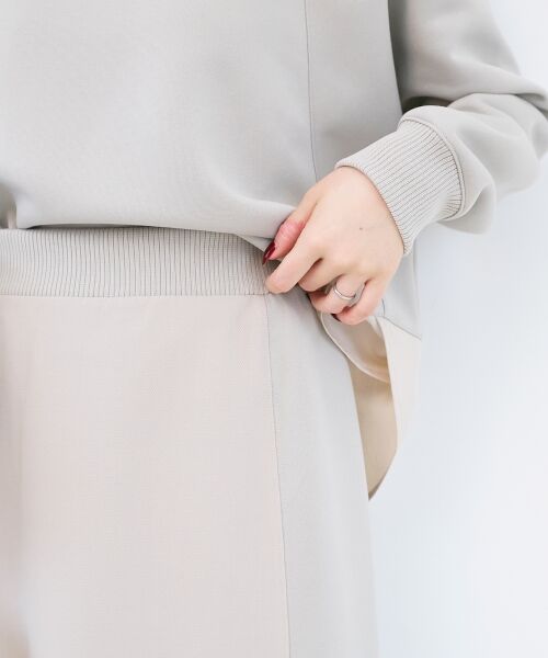 le.coeur blanc / ルクールブラン ロング・マキシ丈スカート | ボンディングバイヤス切替スカート | 詳細23