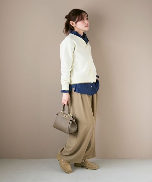 le.coeur blanc / ルクールブラン その他パンツ | 《手洗い可能》フルダルダブルタックワイドパンツ | 詳細10