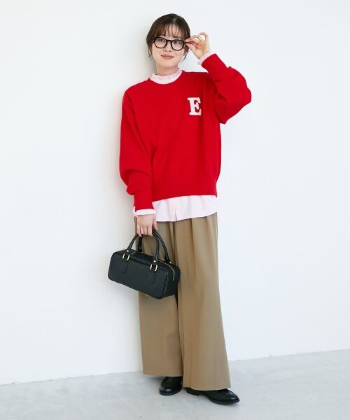 le.coeur blanc / ルクールブラン その他パンツ | 《手洗い可能》フルダルダブルタックワイドパンツ | 詳細13