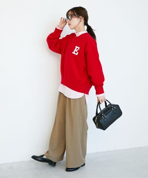 le.coeur blanc / ルクールブラン その他パンツ | 《手洗い可能》フルダルダブルタックワイドパンツ | 詳細15