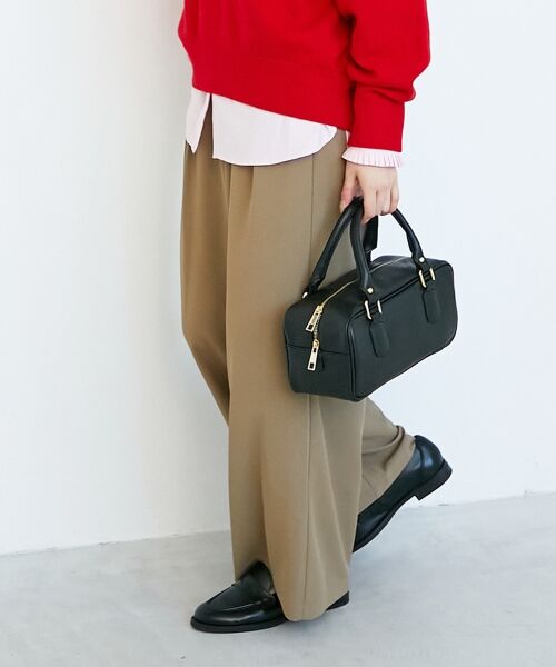 le.coeur blanc / ルクールブラン その他パンツ | 《手洗い可能》フルダルダブルタックワイドパンツ | 詳細18