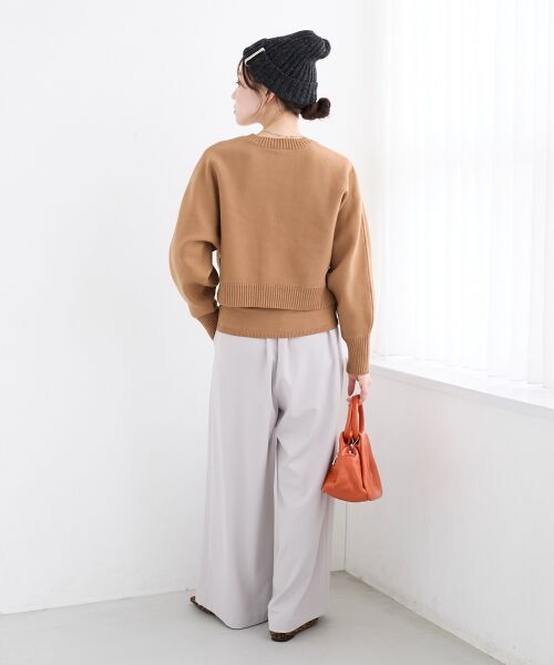 le.coeur blanc / ルクールブラン その他パンツ | 《手洗い可能》フルダルダブルタックワイドパンツ | 詳細25