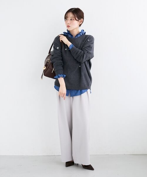 le.coeur blanc / ルクールブラン その他パンツ | 《手洗い可能》フルダルダブルタックワイドパンツ | 詳細29