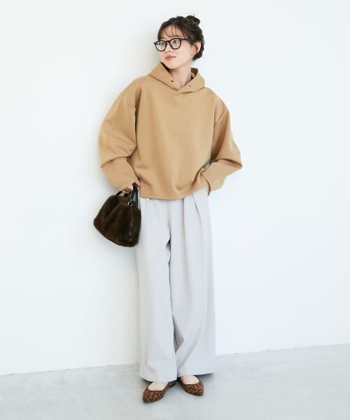 le.coeur blanc / ルクールブラン その他パンツ | 《手洗い可能》フルダルダブルタックワイドパンツ | 詳細30