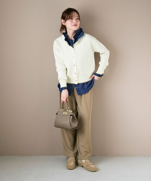 le.coeur blanc / ルクールブラン その他パンツ | 《手洗い可能》フルダルダブルタックワイドパンツ | 詳細9