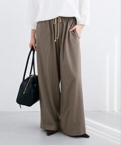 le.coeur blanc / ルクールブラン その他パンツ | 《手洗い可能》ガンクラブチェックドロストパンツ