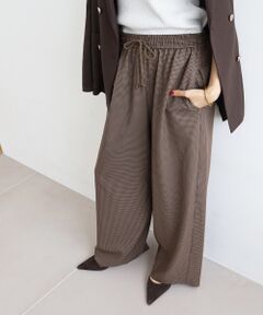 le.coeur blanc / ルクールブラン その他パンツ | 《手洗い可能》ガンクラブチェックドロストパンツ