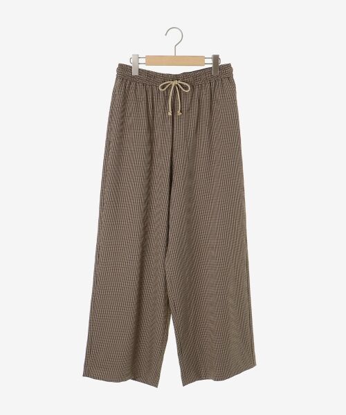 le.coeur blanc / ルクールブラン その他パンツ | 《手洗い可能》ガンクラブチェックドロストパンツ | 詳細1