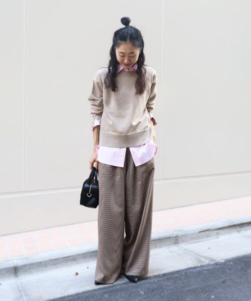 le.coeur blanc / ルクールブラン その他パンツ | 《手洗い可能》ガンクラブチェックドロストパンツ | 詳細12