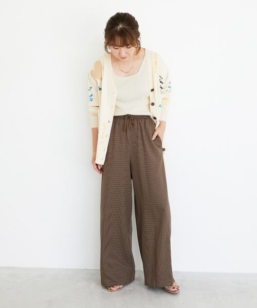 le.coeur blanc / ルクールブラン その他パンツ | 《手洗い可能》ガンクラブチェックドロストパンツ | 詳細26