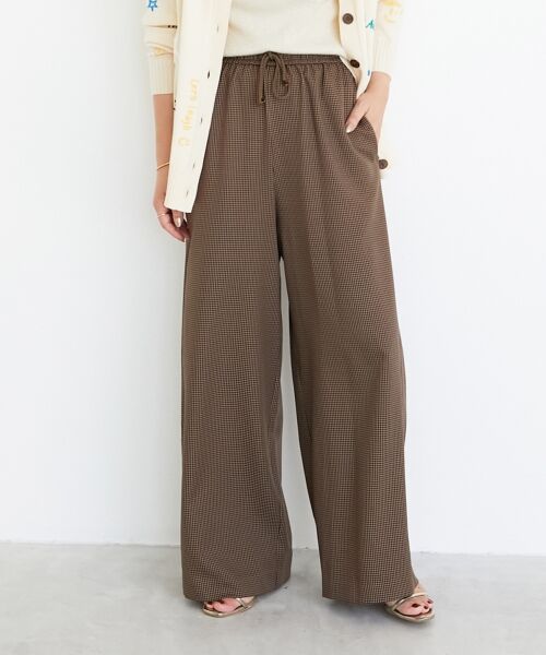 le.coeur blanc / ルクールブラン その他パンツ | 《手洗い可能》ガンクラブチェックドロストパンツ | 詳細27