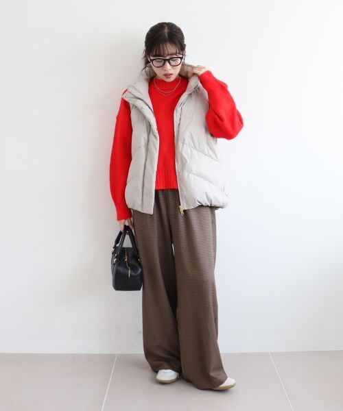 le.coeur blanc / ルクールブラン その他パンツ | 《手洗い可能》ガンクラブチェックドロストパンツ | 詳細28