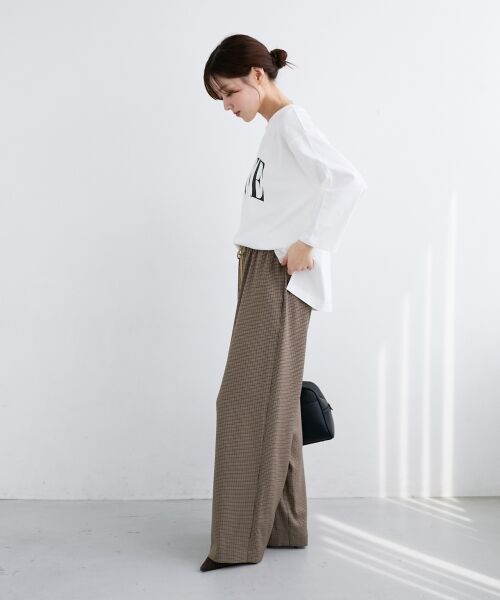 le.coeur blanc / ルクールブラン その他パンツ | 《手洗い可能》ガンクラブチェックドロストパンツ | 詳細5