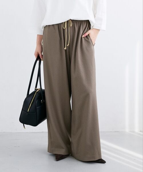 le.coeur blanc / ルクールブラン その他パンツ | 《手洗い可能》ガンクラブチェックドロストパンツ | 詳細6