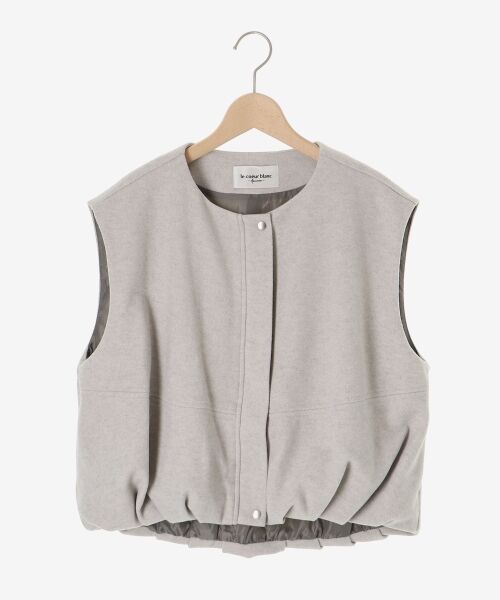 le.coeur blanc / ルクールブラン その他アウター | メルトンバルーンベスト | 詳細1