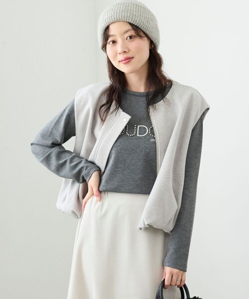 le.coeur blanc / ルクールブラン その他アウター | メルトンバルーンベスト | 詳細12