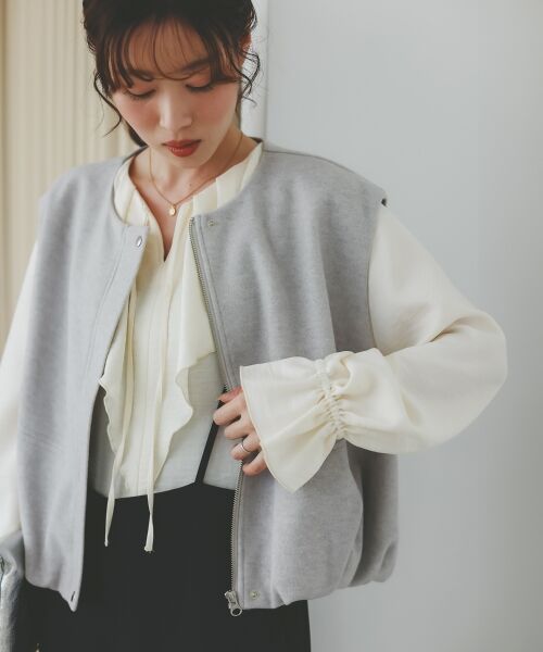le.coeur blanc / ルクールブラン その他アウター | メルトンバルーンベスト | 詳細14