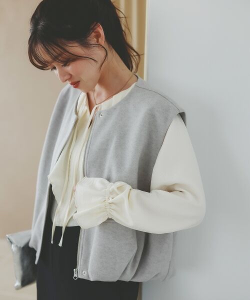 le.coeur blanc / ルクールブラン その他アウター | メルトンバルーンベスト | 詳細16