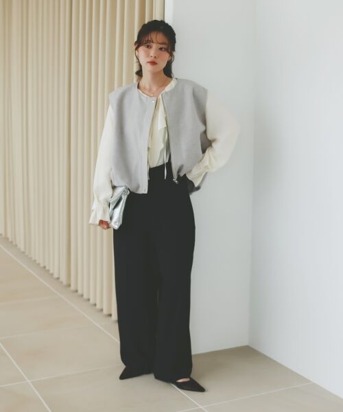 le.coeur blanc / ルクールブラン その他アウター | メルトンバルーンベスト | 詳細19