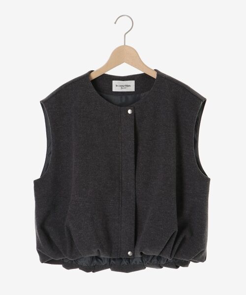 le.coeur blanc / ルクールブラン その他アウター | メルトンバルーンベスト | 詳細20