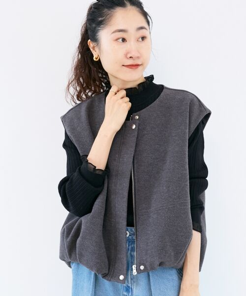 le.coeur blanc / ルクールブラン その他アウター | メルトンバルーンベスト | 詳細21