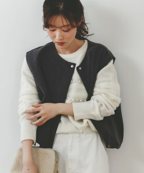 le.coeur blanc / ルクールブラン その他アウター | メルトンバルーンベスト | 詳細29