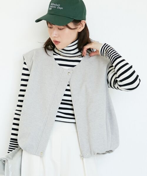 le.coeur blanc / ルクールブラン その他アウター | メルトンバルーンベスト | 詳細3