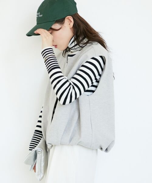 le.coeur blanc / ルクールブラン その他アウター | メルトンバルーンベスト | 詳細4