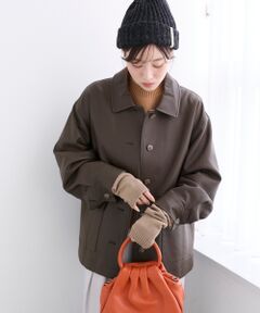 le.coeur blanc / ルクールブラン その他アウター | ステンカラー合皮ジャケット