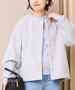 le.coeur blanc / ルクールブラン その他アウター | ノーカラーコクーンミドルコート