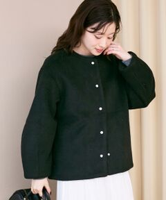 le.coeur blanc / ルクールブラン その他アウター | ノーカラーコクーンミドルコート