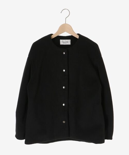 le.coeur blanc / ルクールブラン その他アウター | ノーカラーコクーンミドルコート | 詳細1