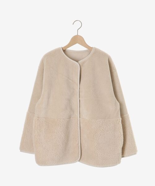 le.coeur blanc / ルクールブラン その他アウター | リバーシブルフェイクムートンコート | 詳細1