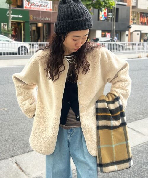 le.coeur blanc / ルクールブラン その他アウター | リバーシブルフェイクムートンコート | 詳細13