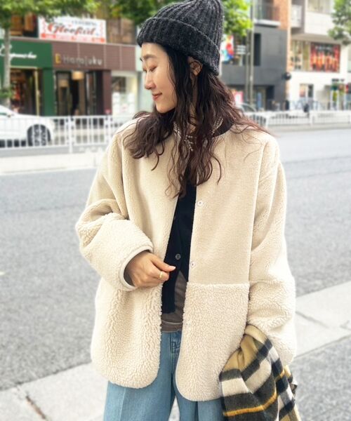 le.coeur blanc / ルクールブラン その他アウター | リバーシブルフェイクムートンコート | 詳細18