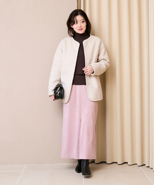 le.coeur blanc / ルクールブラン その他アウター | リバーシブルフェイクムートンコート | 詳細7