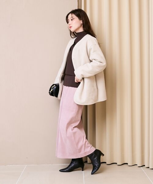 le.coeur blanc / ルクールブラン その他アウター | リバーシブルフェイクムートンコート | 詳細8