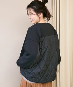 le.coeur blanc / ルクールブラン ブルゾン | ダンボール×キルトノーカラーコクーンブルゾン