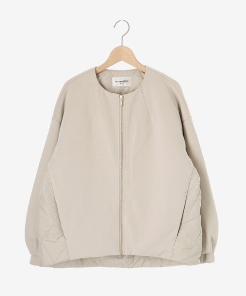 le.coeur blanc / ルクールブラン ブルゾン | ダンボール×キルトノーカラーコクーンブルゾン | 詳細1