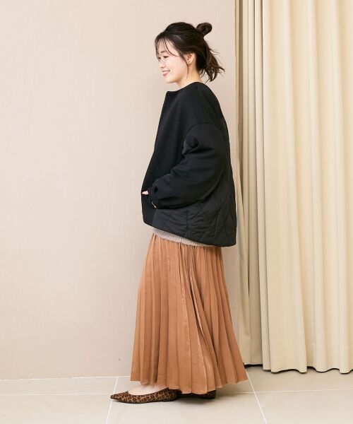 le.coeur blanc / ルクールブラン ブルゾン | ダンボール×キルトノーカラーコクーンブルゾン | 詳細23