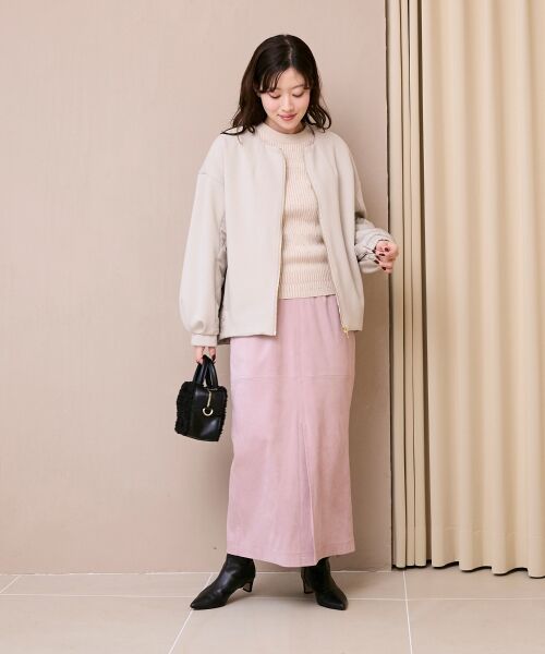 le.coeur blanc / ルクールブラン ブルゾン | ダンボール×キルトノーカラーコクーンブルゾン | 詳細7