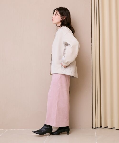 le.coeur blanc / ルクールブラン ブルゾン | ダンボール×キルトノーカラーコクーンブルゾン | 詳細8